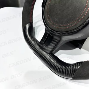 Volante Deportivo de 375 mm con 3 Radios, en Fibra de Carbono Mate y Alcántara, para Porsche Panamera, Cayenne, Macan, 718, 911, 918, 997, 991, Boxster, Cayman - Product Image 3