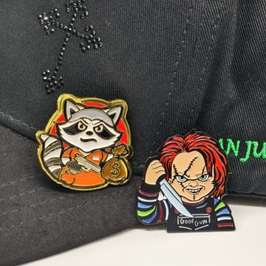 Phổ biến tùy chỉnh men pin thiết kế riêng của bạn cap logo huy hiệu hat kim loại cứng men Pin - Product Image 4