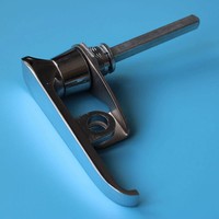 Serrure de poignée d'armoire électrique en alliage de zinc MS312, sécurité mécanique pour porte/boîte/transformateur