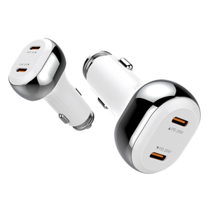 Nhà Máy Sản Xuất 50W Chất Lượng Cao Loại C <span class=keywords><strong>Adapter</strong></span> 12V Tự Động Xe Sạc Pd Chung USB-C 25W Đầu Ra 20W Bảo Vệ Di Động Máy Tính Xách Tay Máy Ảnh - Product Image 1