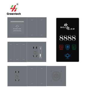 Không thấm nước ABS hệ thống chiếu sáng 220V Điện áp tối đa IP66 Touch Panel thông minh khách sạn phòng hệ thống điều khiển DND cửa số hệ thống - Product Image 3