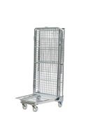 Transport en entrepôt détachable pliable personnalisé 500kg Chariot logistique à cargaison avec revêtement en poudre à quatre roues