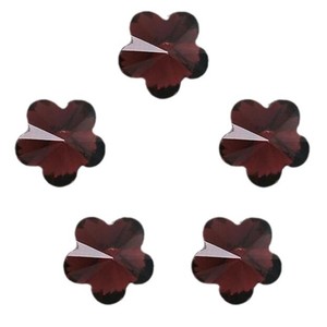 Décorations en verre de 10 mm en forme de fleur de prunier électroplaquées avec strass pour coques de téléphone et accessoires de beauté - Product Image 4