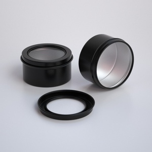 Envase Redondo de Aluminio para Polvos Cosméticos, 120 ml, Color Personalizable, Tapa de Rosca, Envase de Grado Alimenticio - Product Image 1