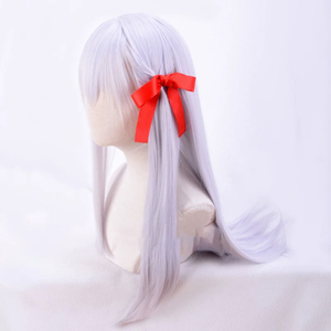 Perruque synthétique longue résistante à la chaleur, couleur argentée, pour cosplay Sakura <span class=keywords><strong>Matou</strong></span>, AOKG-094 - Product Image 3