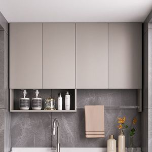 Wan Yusen Stainless Steel <b>Wall</b> <b>Cabinet</b> Rectangle Punch Free Polished Storage For Balcony And Bathroom - Product Image 3
