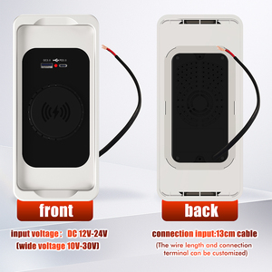 Support de <span class=keywords><strong>Chargeur</strong></span> Sans Fil <span class=keywords><strong>MagSafe</strong></span> Intégré 12V 24V pour <span class=keywords><strong>Voiture</strong></span>, Plateau de Chargement Rapide Sans Fil 15W pour Bus, Fourgonnette, Auto - Modification Intérieure - Product Image 6