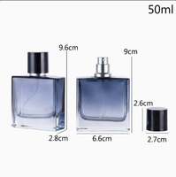 Flacon pulvérisateur de parfum en verre de 3,4 oz, atomiseur de Cologne vide