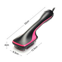 Nouvelle brosse sèche-cheveux électrique 2-en-1, brosse à air chaud, outils de coiffure, sèche-cheveux ionique, lisseur pour hôtel et usage domestique