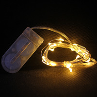 Luci a Stringa LED Arancioni e Viola per Halloween, con Filo di Rame, Alimentate a Batteria, 2 Metri di Lunghezza, 20 Luci, IP44, per Halloween e Natale