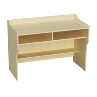 Table d'enseignant Speech Desk Salle de classe Speech Table Salle de réunion Conférence School Teacher Desk Podium en bois avec tiroir