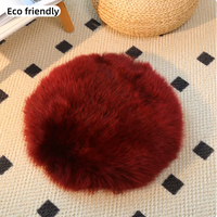 Coussin en peau de mouton antistatique de qualité supérieure, coussin en vraie laine respirant et écologique pour chaises