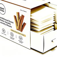 Feuilles de lessive parfum bois de santal, portables, dissolvables, nettoyage en profondeur, parfum boisé longue durée