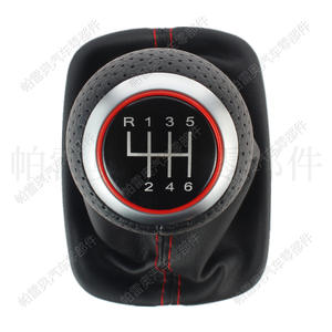 หัวเกียร์หุ้มหนัง Pareo 6 สปีด แบบ Redline สำหรับ Audi A6 C5 A4 A5 S3 S4 S5 S6 A7 R32 - Product Image 4