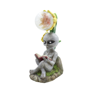 Statue di Alieni, Sculture Divertenti UFO, Figurine Extraterrestri per Decorazione Casa, Giardino, Cortile, Arte all'Aperto - Product Image 4