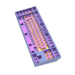 Boîtier de clavier mécanique en aluminium, Gaming, OEM, CNC, 100 pièces, plaque, poids, haut et bas