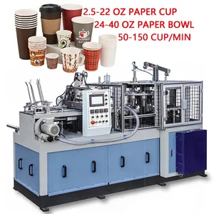Máquinas de fabricação de copos de papel, alta velocidade, máquinas automáticas ultrassônicas para fabricação de copos de papel