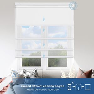 لا يوجد مثقاب بمحرك التحكم عن بعد الستائر الدوارة التعتيم الكهربائية الذكية ظلال النافذة الظل اللاسلكي لفة شفافة أعمى - Product Image 6