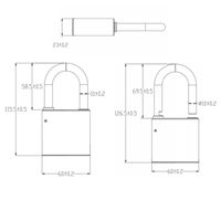 Système de clé principale électronique Serrure de porte intelligente multifonctionnelle Sécurité pour porte coupe-feu