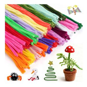 Educational DIY Craft Kit Set for Children-Creative Handmade Toy with Chenille Velvet & Plush Pipe Cleaner Sticks