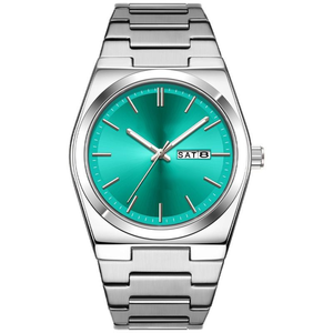 Venta al por mayor de lujo de los hombres reloj de cuarzo con banda de acero inoxidable nuevo estilo impermeable Delgado calendario de los hombres reloj de negocios - Product Image 6