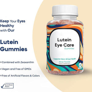 סוכריות גומי לוטאין לטיפוח העיניים 60 סוכריות בטעם מנגו, מספקות אנרגיה, טבעוניות, ללא טעמים מלאכותיים, תוסף תזונה, <span class=keywords><strong>2</strong></span> סוכריות - Product Image 3