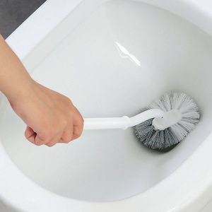 <span class=keywords><strong>Brosse</strong></span> de toilette <span class=keywords><strong>à</strong></span> long manche incurvé en T avec poils doux, sans angle mort, ensemble multifonction mural pour salle de bain, cuisine, armoire - Product Image 1