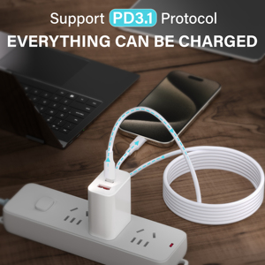 Câble de Données PD Type-C en Gros 6A USB-C vers Câble de Chargeur Rapide PD 20W pour iPhone, Tablettes et Chargeurs - Product Image 5