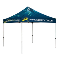Tente de réception pliable en aluminium personnalisée, résistante, imperméable, avec logo publicitaire, pour intérieur/extérieur, pour salon professionnel