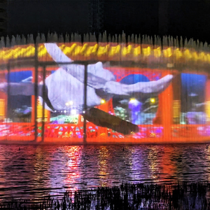 Proyección de pantalla de agua al aire libre gigante <span class=keywords><strong>3D</strong></span> animación personalizada <span class=keywords><strong>HD</strong></span> <span class=keywords><strong>paisaje</strong></span> holográfico película al aire libre - Product Image 1