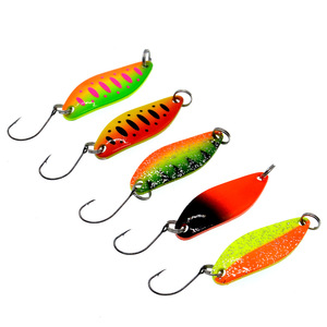 Leurre de pêche en métal courbé et coloré de 3,5 g, type cuillère, pour truite, vairon et culter - Product Image 2