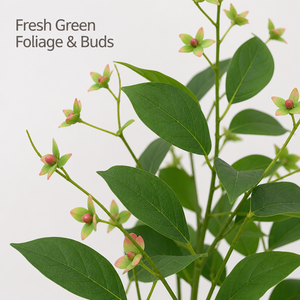 Árbol de <span class=keywords><strong>jazmín</strong></span> artificial colgante de 90 cm con flores rosas, hojas verdes y <span class=keywords><strong>maceta</strong></span> beige para decoración de bodas y boutiques. - Product Image 4
