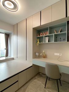 Plateforme Tatami Moderne Nordique Sur Mesure <span class=keywords><strong>avec</strong></span> Rangement Combiné, <span class=keywords><strong>Bureau</strong></span> et <span class=keywords><strong>Lit</strong></span> Intégrés pour Appartement - Product Image 3