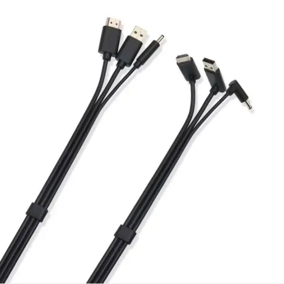 USB DC HDMI Port 3m 5m 3 In 3 Flat VR Link Cable For VR Headset