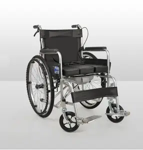 轮椅工厂医疗器械斜躺高背马桶轮椅制造商