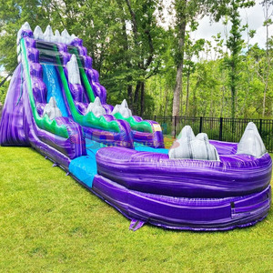 Tobogan acuatico hinchable bounce <b>house</b> commercial <b>inflatable</b> thunderhorn water slide for kids - Product Image 6