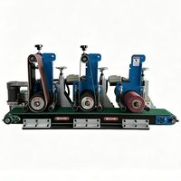 Dreikopf-Breitband-Schleifmaschine für Edelstahl, Aluminium und Metallplatten-Oberflächenbearbeitung
