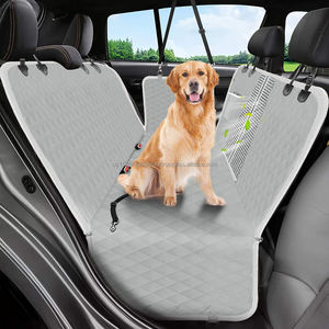 Housse de siège auto pour chien avec ceinture de sécurité, hamac de protection imperméable pour chien, housse de siège durable pour animaux de compagnie pour siège arrière, anti-rayures et antidérapante - Product Image 2
