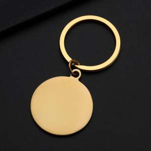 Llavero Personalizado de Acero Inoxidable con Grabado Láser y Orificio Redondo Exterior, Superventas - Product Image 3