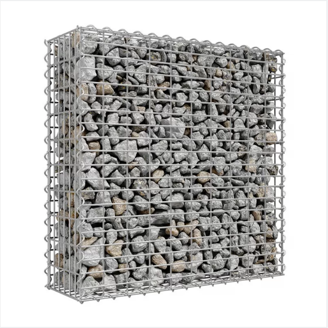 Hot-Dipped Galvanized Gabion Mesh/Basket/Box Welded Wire Mesh Square Hole Factory Prices Galvanized Iron Wire Cutting Included