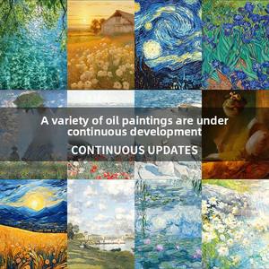 Nid de chat et planche à gratter pour peinture à l'huile-Arbre à chat multifonctionnel avec cadre photo, design rétro pour toutes les saisons - Product Image 2