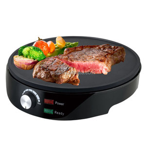 AOJA 5-tranche crêpe <span class=keywords><strong>makler</strong></span> gril électrique barbecue intérieur filet antiadhésif support noir détachable bac d'égouttement en acier inoxydable pour la maison - Product Image 2