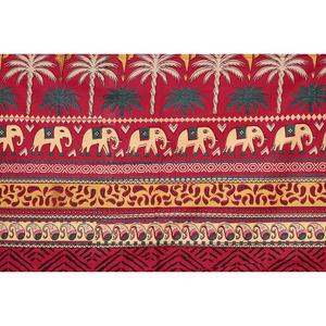 Draps plats rouges élégants et vintage avec 2 taies d'oreiller incluses, coton 300 fils, 2 taies d'oreiller, prix de gros - Product Image 3