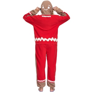 Spedizione Gratuita: <span class=keywords><strong>Pigiama</strong></span> Natalizio da Donna a Forma di Omino di Pan di Zenzero, Abbigliamento da Notte Trendy <span class=keywords><strong>in</strong></span> <span class=keywords><strong>Pile</strong></span> - Product Image 3