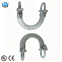 Connecteur de tuyau en fonte ductile UTT18, électrogalvanisé, pièce antisismique combinée avec raccord de fixation structurelle