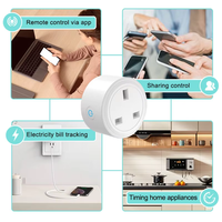 Enchufe Inteligente WiFi FY41 UK Tuya con Monitor de Energía - Control Remoto, Temporizador, Programación, Compatible con Hogar Inteligente