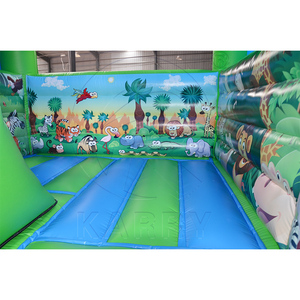 บ้านลมเป่าลมรูปสัตว์ป่าพร้อมสไลเดอร์สำหรับเด็ก - Product Image 4