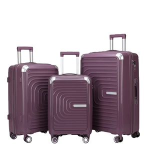Luxury Fashionable PP Luggage Sets High Quality <strong>Trolley</strong> Suitcase with Lock Drawbar Multiple Colors Factory Wholesale Travel Bags - Product Image 5