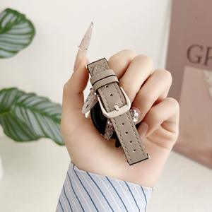 Correa de Reloj Upro de Metal y Cuero con Doble Corazón de Diamantes de 18mm 20mm 22mm para Huawei GT6, Correa para Reloj Inteligente Apple S10 S11 - Product Image 6