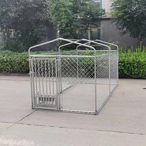 Modern lüks 3x1.5m ağır açık yaz Pet ev mobilya için evcil hayvan çiti katı Metal köpek kafesi - Product Image 2